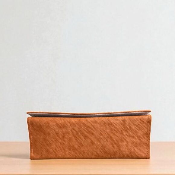 Tory Burch Glasses Case Orange and Gold - Picture 7 of 8